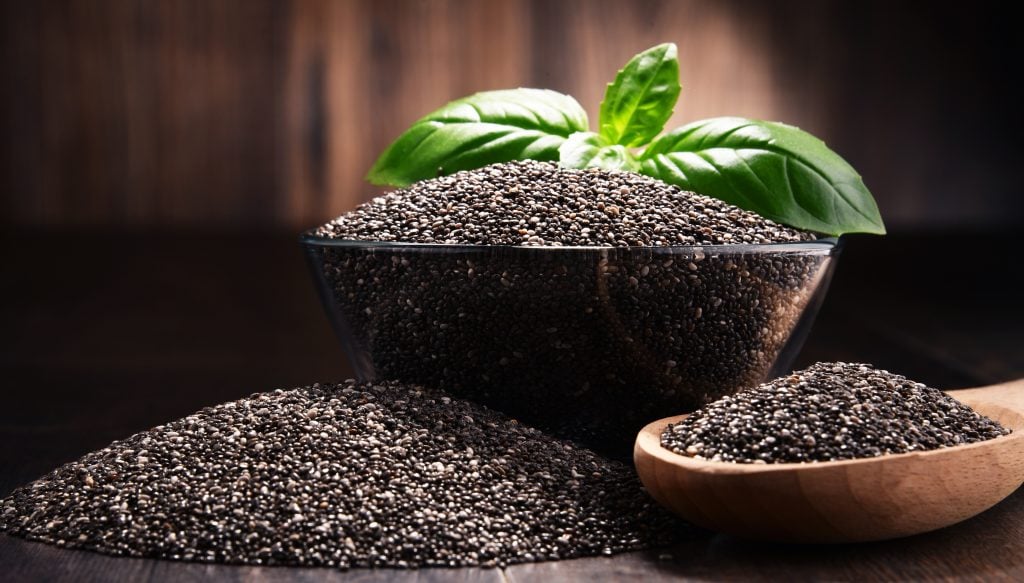 Hạt chia giàu collagen và omega 3