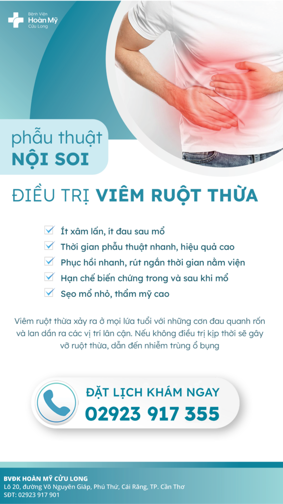 Phẫu thuật nội soi cắt ruột thừa