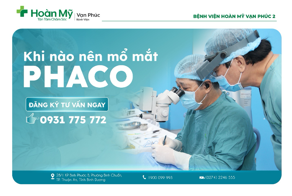 Khi nào nên mổ mắt Phaco?